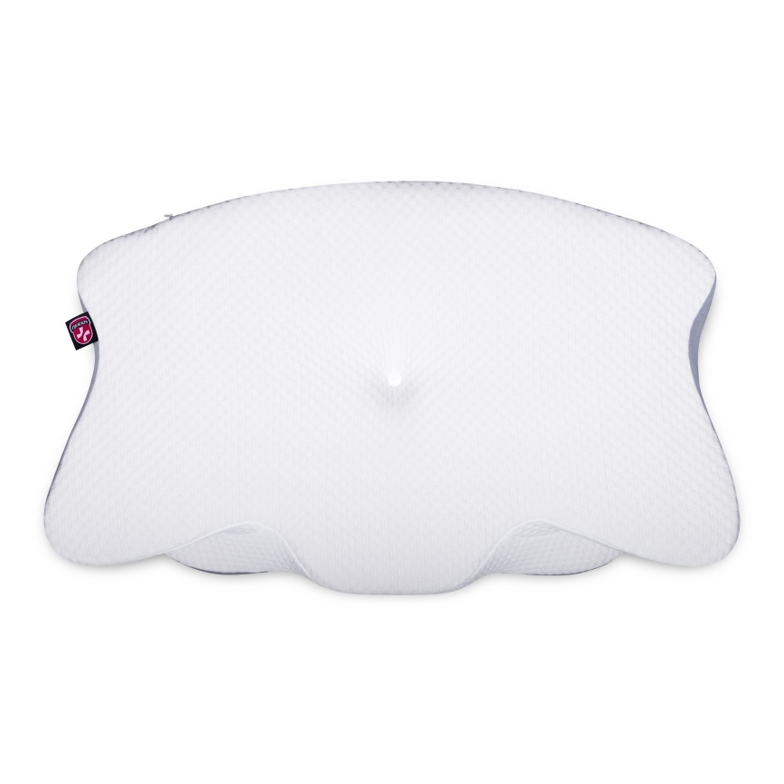 CONNECT IT CFH-6032-WH - Anatomisk kudde Gemini vit/grå