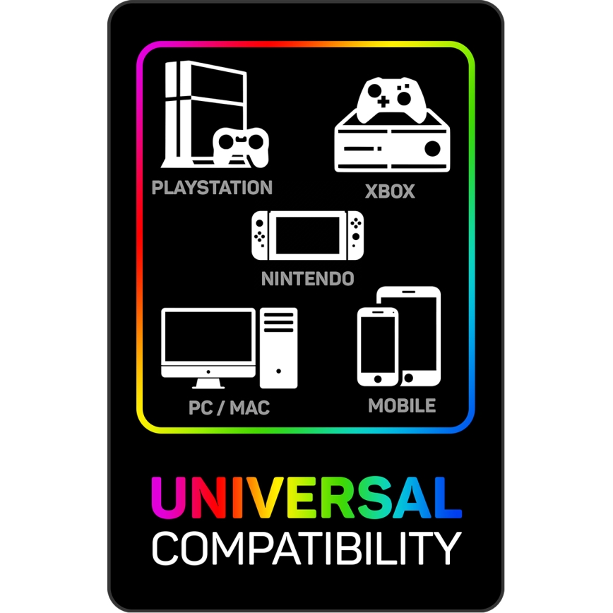 CONNECT IT CHP-3595-WH - LED RGB Gaming hörlurar med sladd Med en mikrofon vit/svart