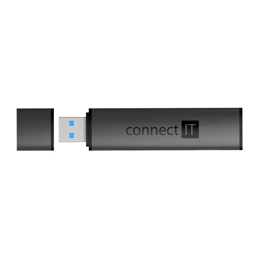 CONNECT IT CHU-4060-AN - USB-A hub med minneskortläsare 04.01.2001