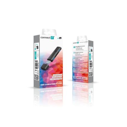 CONNECT IT CHU-4060-AN - USB-A hub med minneskortläsare 04.01.2001