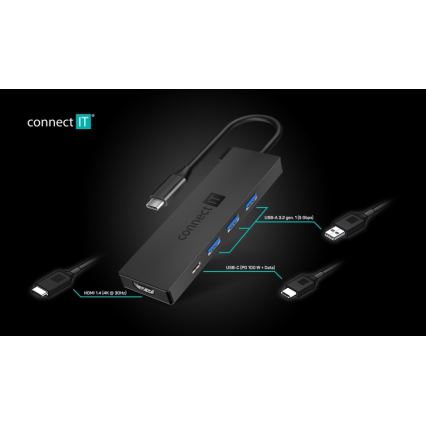 CONNECT IT CHU-8010-AN - USB-C hub 05.01.2001