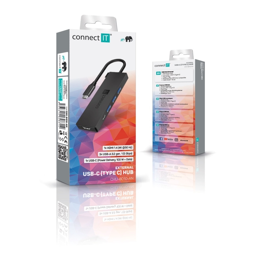 CONNECT IT CHU-8010-AN - USB-C hub 05.01.2001