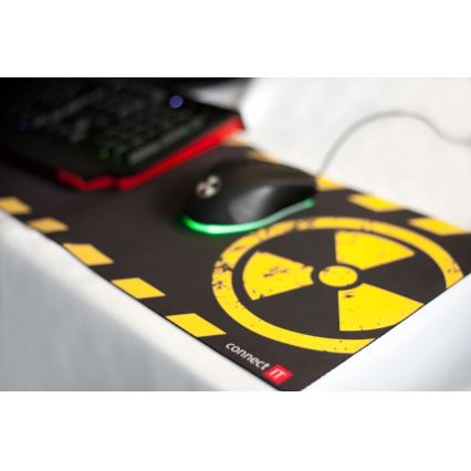 CONNECT IT CI-1128 - LED gaming mus med sladd 1000/1200/1600/3200 DPI svart