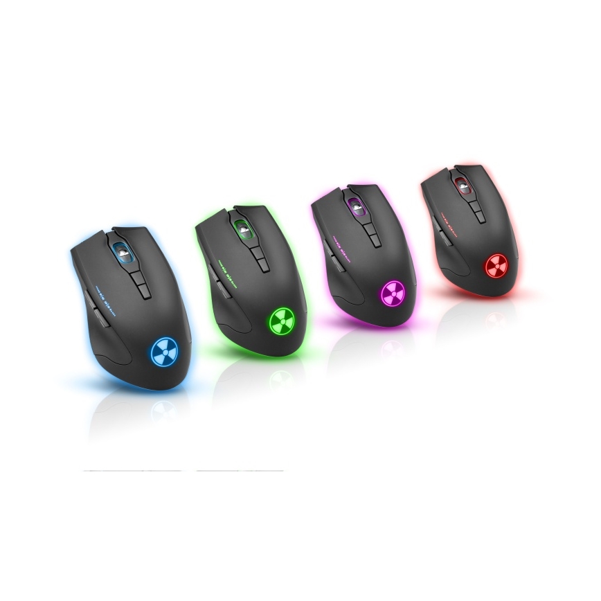 CONNECT IT CI-1128 - LED gaming mus med sladd 1000/1200/1600/3200 DPI svart