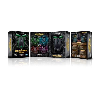 CONNECT IT CI-1128 - LED gaming mus med sladd 1000/1200/1600/3200 DPI svart