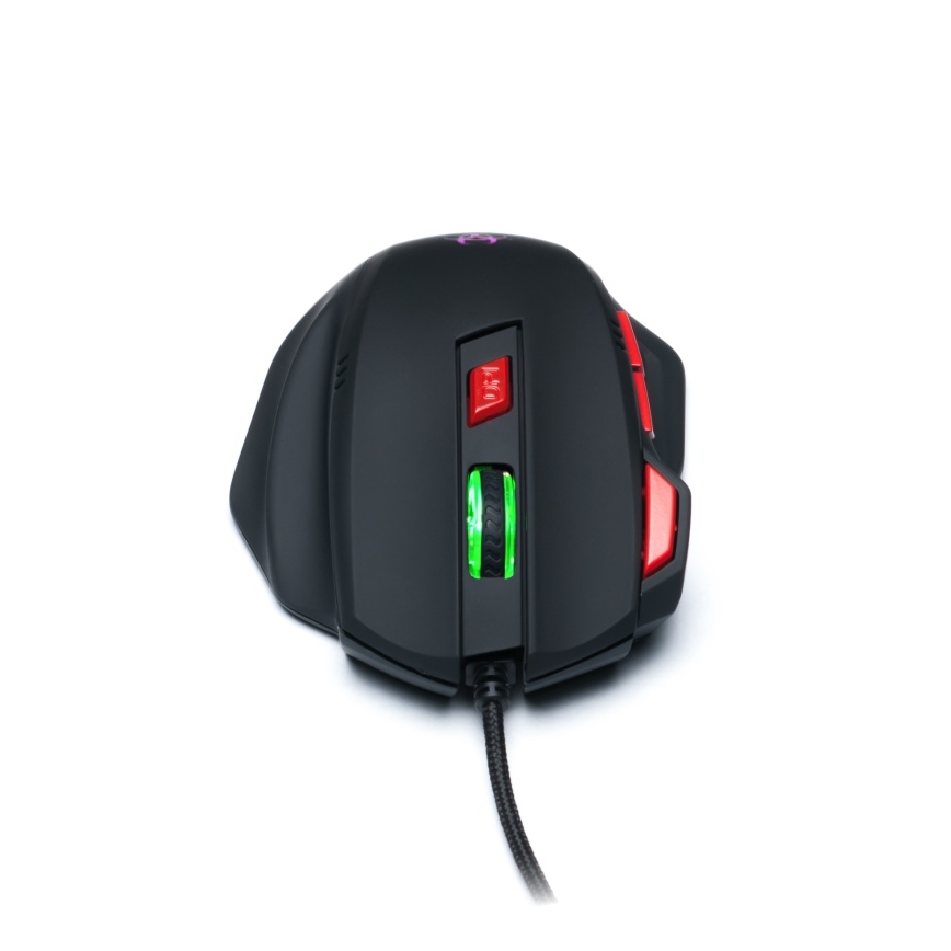 CONNECT IT CI-191 - LED gaming mus med sladd 800/1600/2400/3200 DPI svart