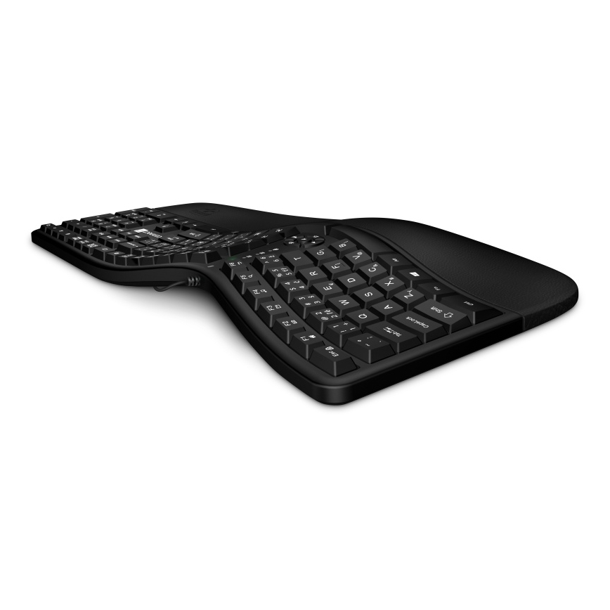 CONNECT IT CKB-2800-CS - Ergonomisk trådlöst tangentbord med lokalisering CZ/SK svart
