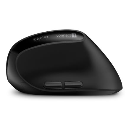 CONNECT IT CKM-6010-CS - Ergonomisk trådlöst tangentbord och mus 800/1200/1600/2400 DPI med lokalisering CZ/SK 1xAA + 2xAAA svart