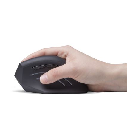 CONNECT IT CMO-2510-BK - Ergonomisk trådlös mus Verti Wireless 800/1200/1600 DPI 2xAAA svart