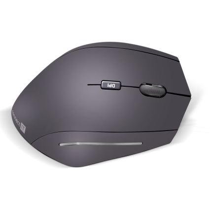 CONNECT IT CMO-2510-BK - Ergonomisk trådlös mus Verti Wireless 800/1200/1600 DPI 2xAAA svart