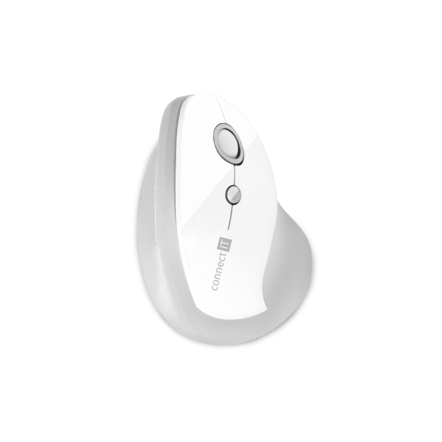 CONNECT IT CMO-2700-WH - Ergonomisk trådlös mus 800/1200/1600 DPI 1xAA vit