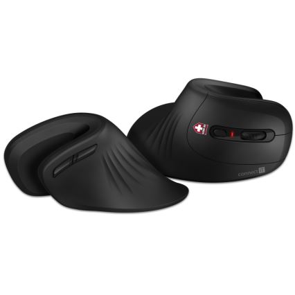 CONNECT IT CMO-2900-BK - Ergonomisk trådlös mus 800/1200/1600 DPI 1xAA svart