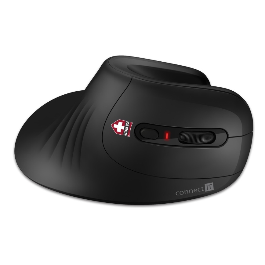 CONNECT IT CMO-2900-BK - Ergonomisk trådlös mus 800/1200/1600 DPI 1xAA svart