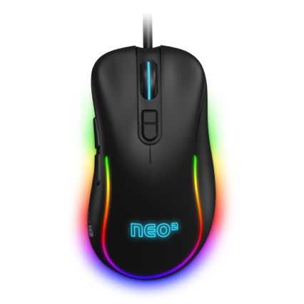 CONNECT IT CMO-3589-BK - LED RGB gaming mus med sladd 200-7200 DPI svart