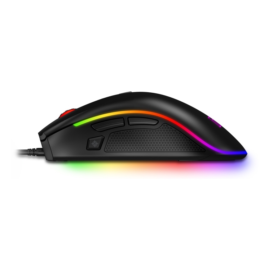 CONNECT IT CMO-3591-BK - LED RGB Trådbunden gamingmus 500-7200 DPI svart