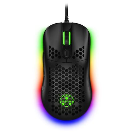 CONNECT IT CMO-5511-BK - LED RGB Trådad gamingmus 200-12800 DPI svart
