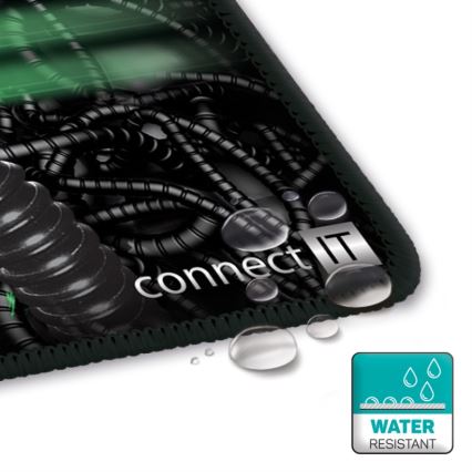 CONNECT IT CMP-1100-SM - Musmatta 32x24,5 cm svart/grön