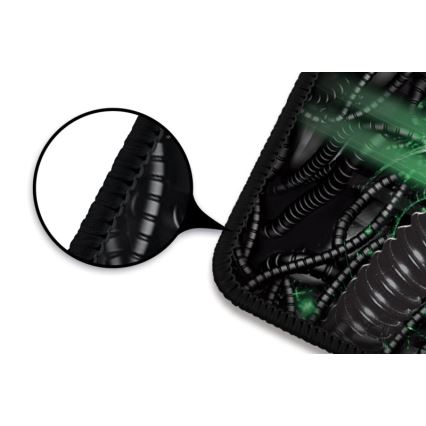 CONNECT IT CMP-1110-LG - Skrivbordsunderlägg för tangentbord och mus 88,6x24,5 cm svart/grön