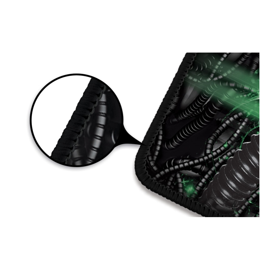 CONNECT IT CMP-1110-LG - Skrivbordsunderlägg för tangentbord och mus 88,6x24,5 cm svart/grön