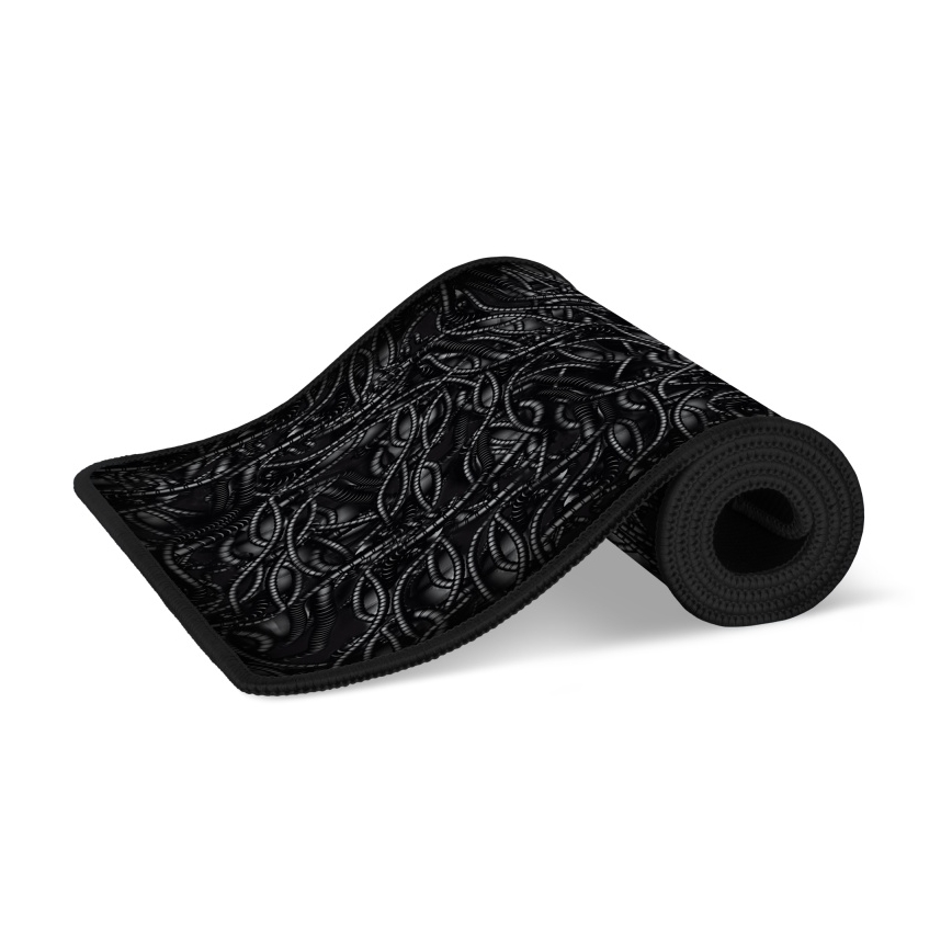 CONNECT IT CMP-1110-LG - Skrivbordsunderlägg för tangentbord och mus 88,6x24,5 cm svart/grön