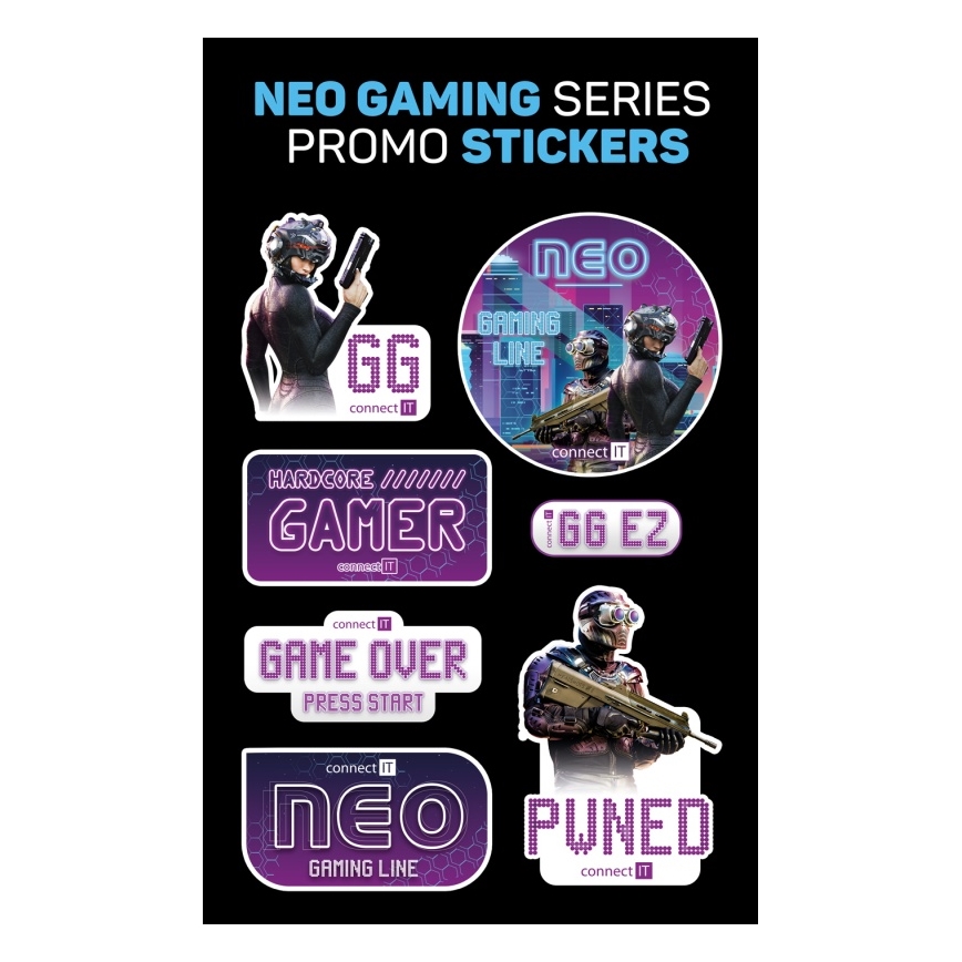 CONNECT IT CMP-3100-LG - LED RGB Gaming tangentbord och musmatta 80x30 cm svart