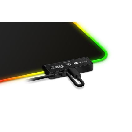 CONNECT IT CMP-3100-LG - LED RGB Gaming tangentbord och musmatta 80x30 cm svart
