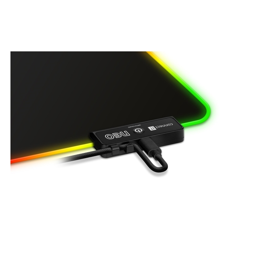 CONNECT IT CMP-3100-LG - LED RGB Gaming tangentbord och musmatta 80x30 cm svart
