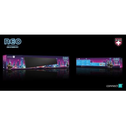 CONNECT IT CMP-3590-LG - Ergonomisk musmatta svart