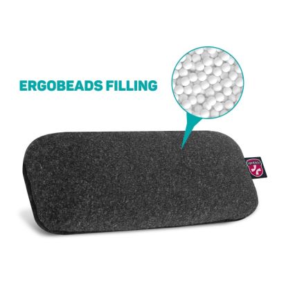 CONNECT IT CMP-4010-BK - Vriststöd med bollfyllning