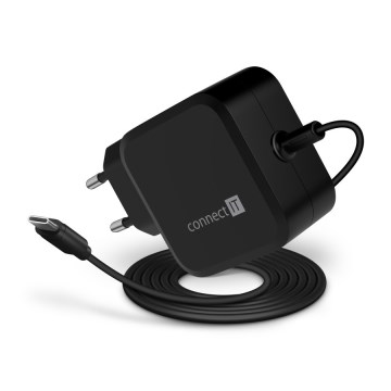 CONNECT IT CNP-1660-BK - Universell strömadapter för bärbara datorer USB-C 67W