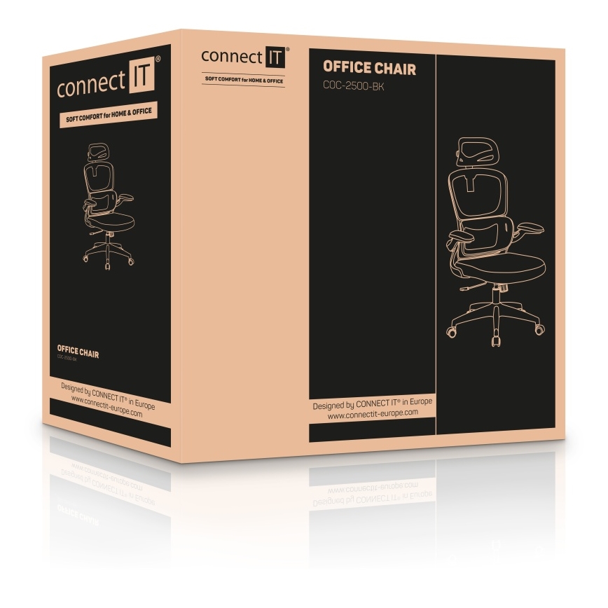 CONNECT IT COC-2500-BK - Kontorsstol ForHealth DeltaPro svart