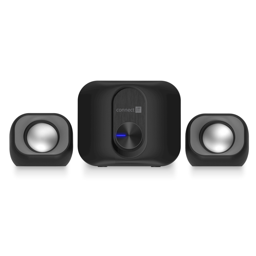 CONNECT IT CSP-2100-BK - LED Uppsättning högtalare med en subwoofer 11W/5V svart