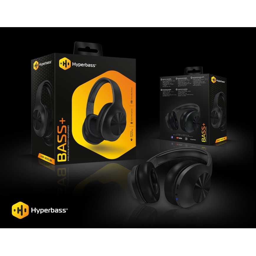 CONNECT IT HHP-3010-BK - Trådlösa hörlurar Med en mikrofon 500 mAh svart