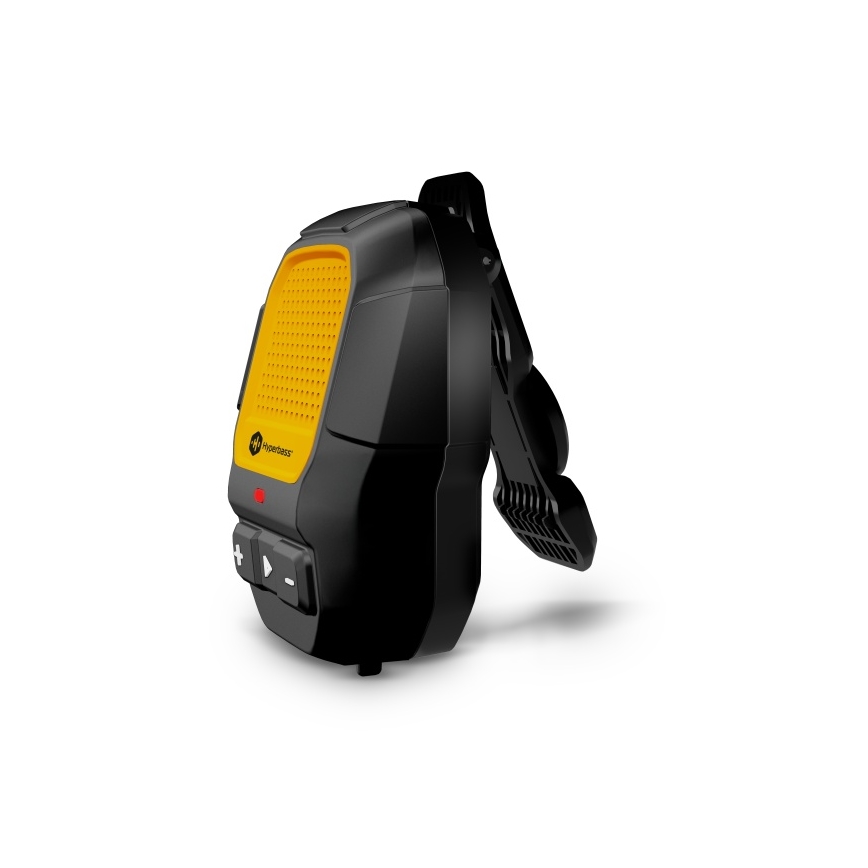 CONNECT IT HSP-1010-BK - Trådlös högtalare med mikrofon ClipBEAT 2W/5V 560 mAh IPX7 svart/gul