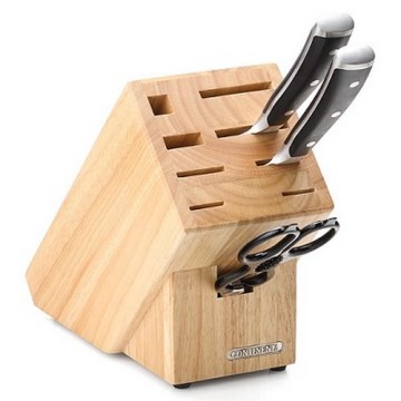 Continenta C30514 - Knivställ 22x11,5x22 cm gummiträ