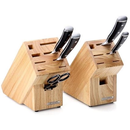 Continenta C30514 - Knivställ 22x11,5x22 cm gummiträ