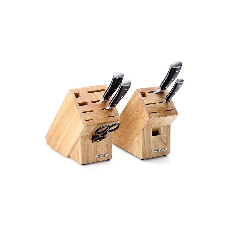 Continenta C30514 - Knivställ 22x11,5x22 cm gummiträ
