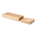 Continenta C30518 - Knivorganisatör 39x11x3,5 cm gummiträ