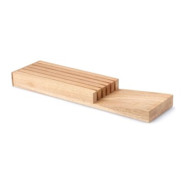 Continenta C30518 - Knivorganisatör 39x11x3,5 cm gummiträ