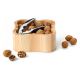 Continenta C3199 - Bowl för nuts with a nutcracker 24,5x24,5x8 cm gummifikon