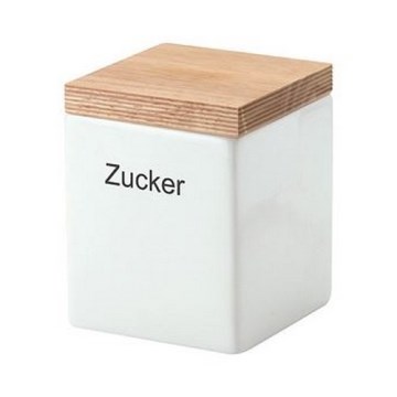 Continenta C3912 - Keramisk matburk med lock 10x10x12,5 cm gummiträd