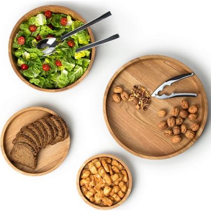 Continenta C4135 - Wooden bowl 38x5,4 cm ek