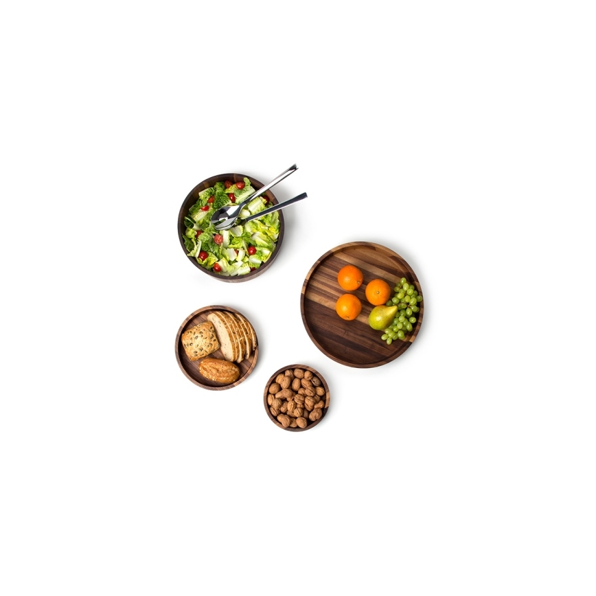 Continenta C4234 - Wooden bowl 25x4,8 cm valnötsträ