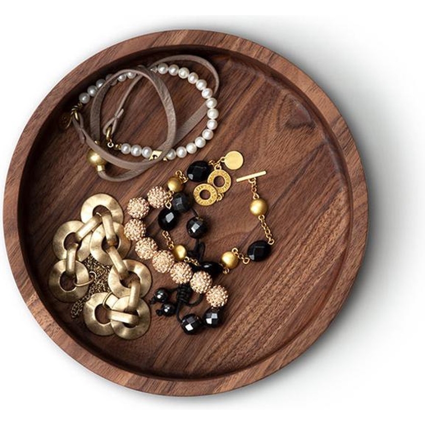 Continenta C4271 - Träburk i valnöt, 19x6 cm