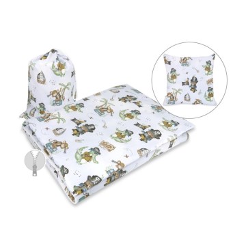 COSING - Resesovsäck med kudde, piratmotiv