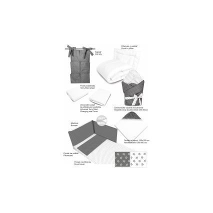 COSING - Sleeplease 10-delars set för nyfödda, grå/vit
