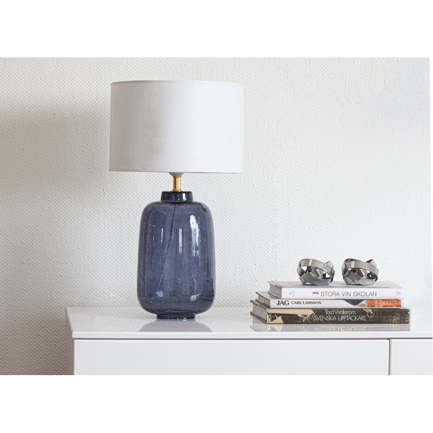 Cottex - Bordslampa BLAKE 1xE27/8W/230V blå