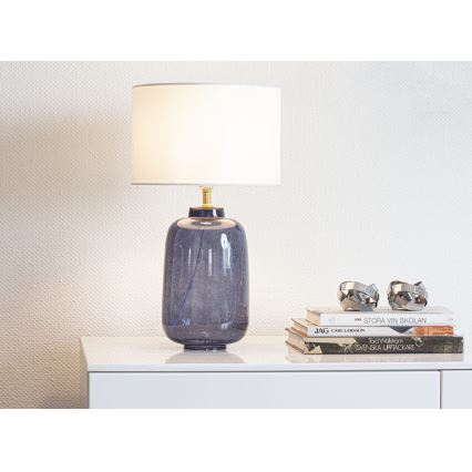Cottex - Bordslampa BLAKE 1xE27/8W/230V blå