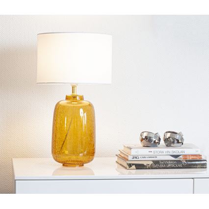 Cottex - Bordslampa BLAKE 1xE27/8W/230V brun