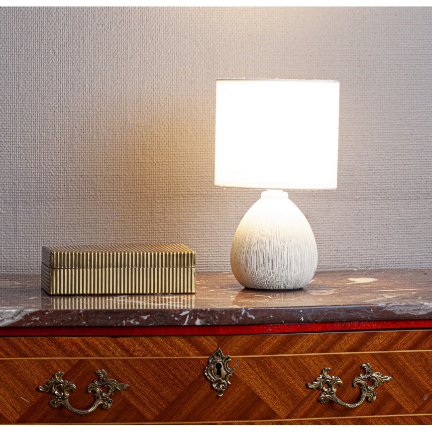 Cottex - Bordslampa MADISON 1xE14/8W/230V krämvit